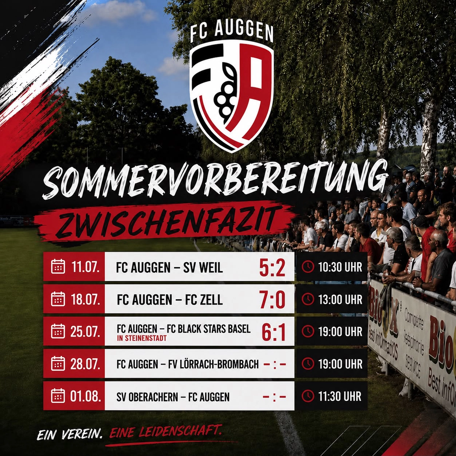 FC Auggen e.V. – Fußballtrainer – Das Bild zeigt offenbar einen Fußballtrainer, der ein Spiel beobachtet.